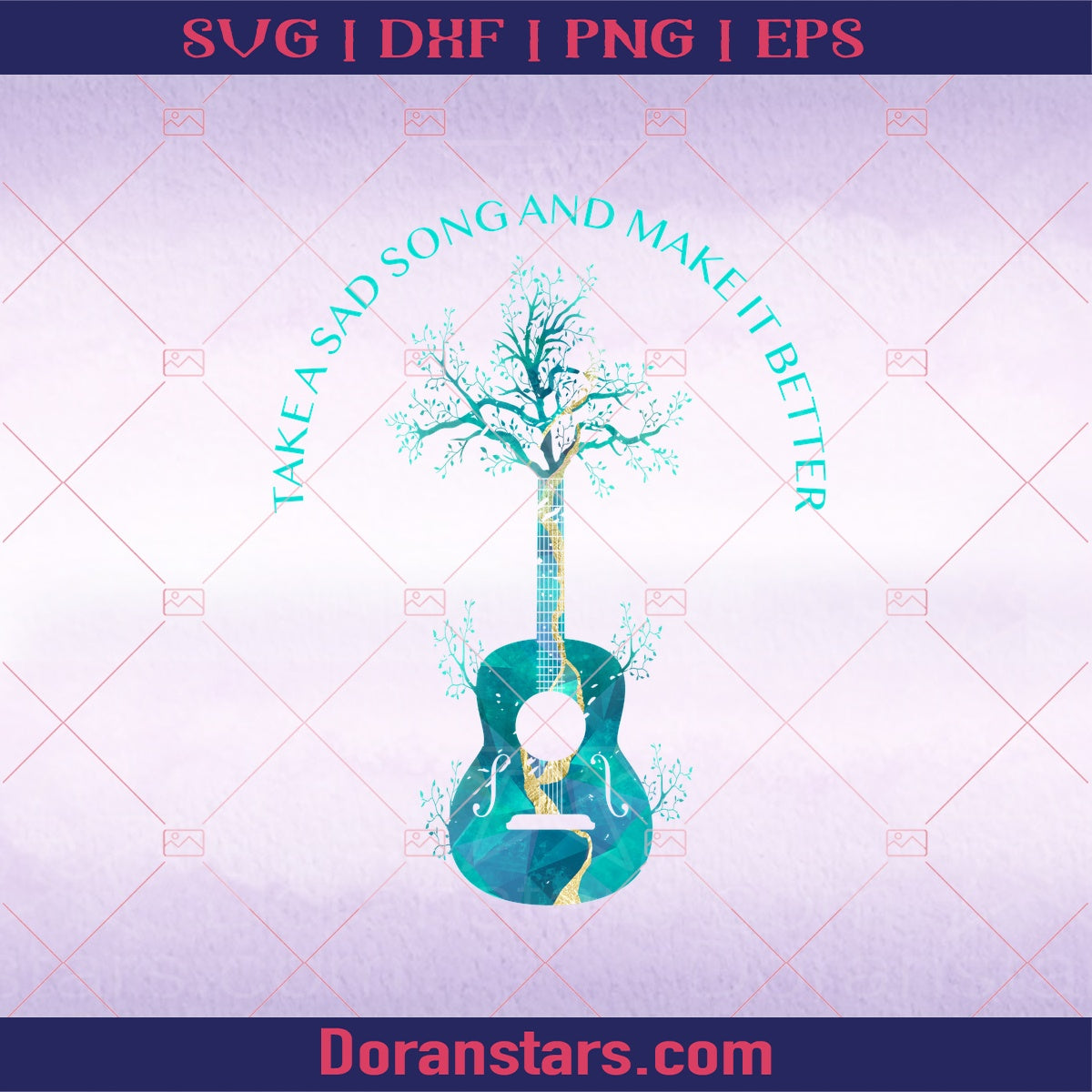 Take a sad song and make it better png digital SVG Design cut file for Cricut & Silhouette by DoranStars