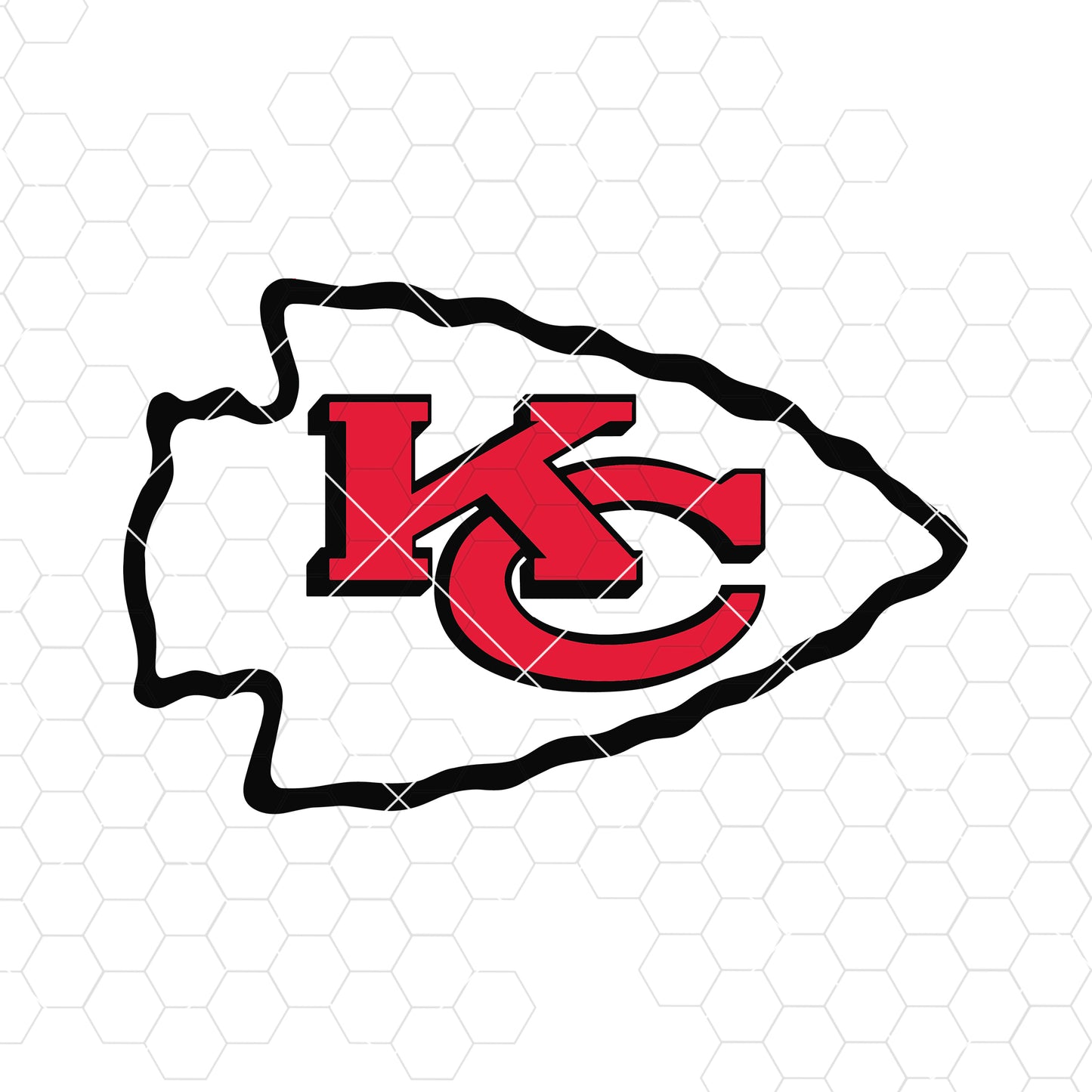 Kansas City Chiefs Digital Cut Files Svg, Dxf, Eps, Png, Cricut Vector, Digital Cut Files Download