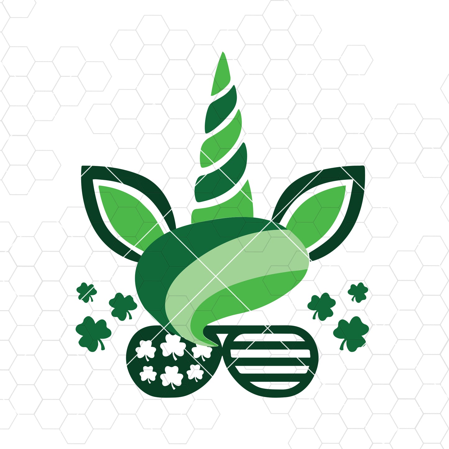 St. Patrick's Day Svg, Unicorn Svg, Dxf, Png, Lucky Svg, Shamrocks Svg, Boy Unicorn Svg, Kid's Shirt Design, Silhouette, Cricut Cut Files