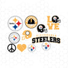 Pittsburgh Steelers SVG, Pittsburgh Steelers files, steelers logo, football, silhouette cameo, cricut, digital clipart, layers, png dxf ai