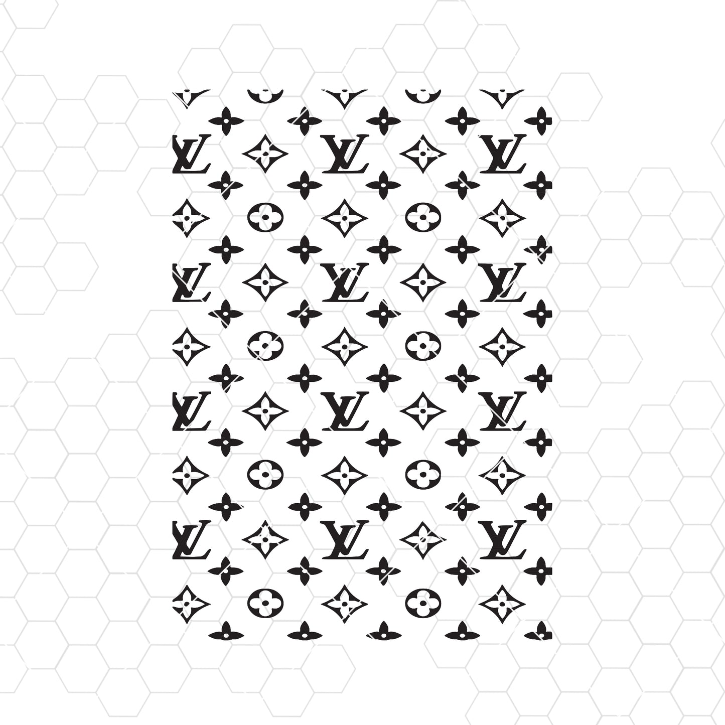 Designer Logo Inspired Pattern Instant Download Svg Dxf Png Pdf Cut File Printable