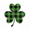 Buffalo Plaid Shamrock Svg. St Patrick's Day Svg. Green Buffalo Plaid Clover Leaf Svg. DIY Irish Sign Svg. Sublimation, Iron on, dxf, eps