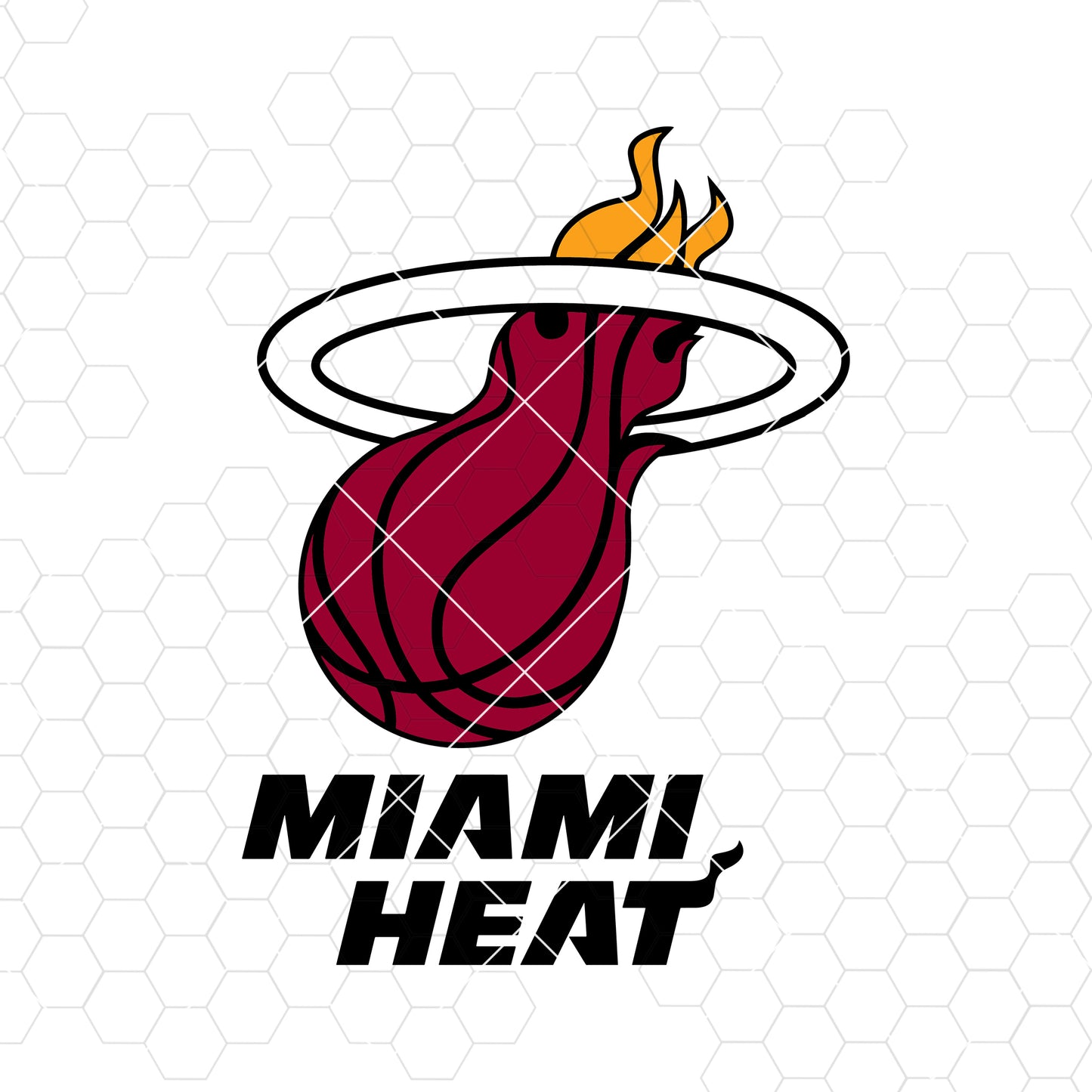 Miami Heat Digital Cut Files Svg, Dxf, Eps, Png, Cricut Vector, Digital Cut Files Download