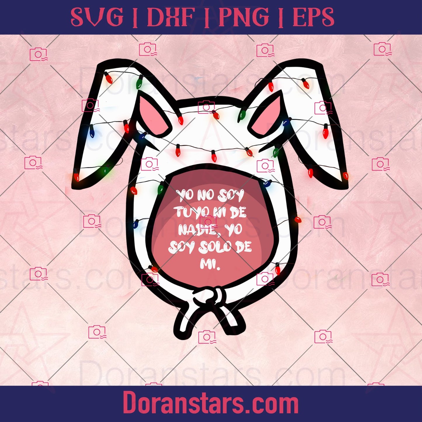 Bad Bunny Svg, Yo No Soy Tuyo Ni De Nadie, Yo Soy Solo De Mi, Bad Bunny cut file | Bad Bunny silhouette | Cricut Cut Files - doranstars.com