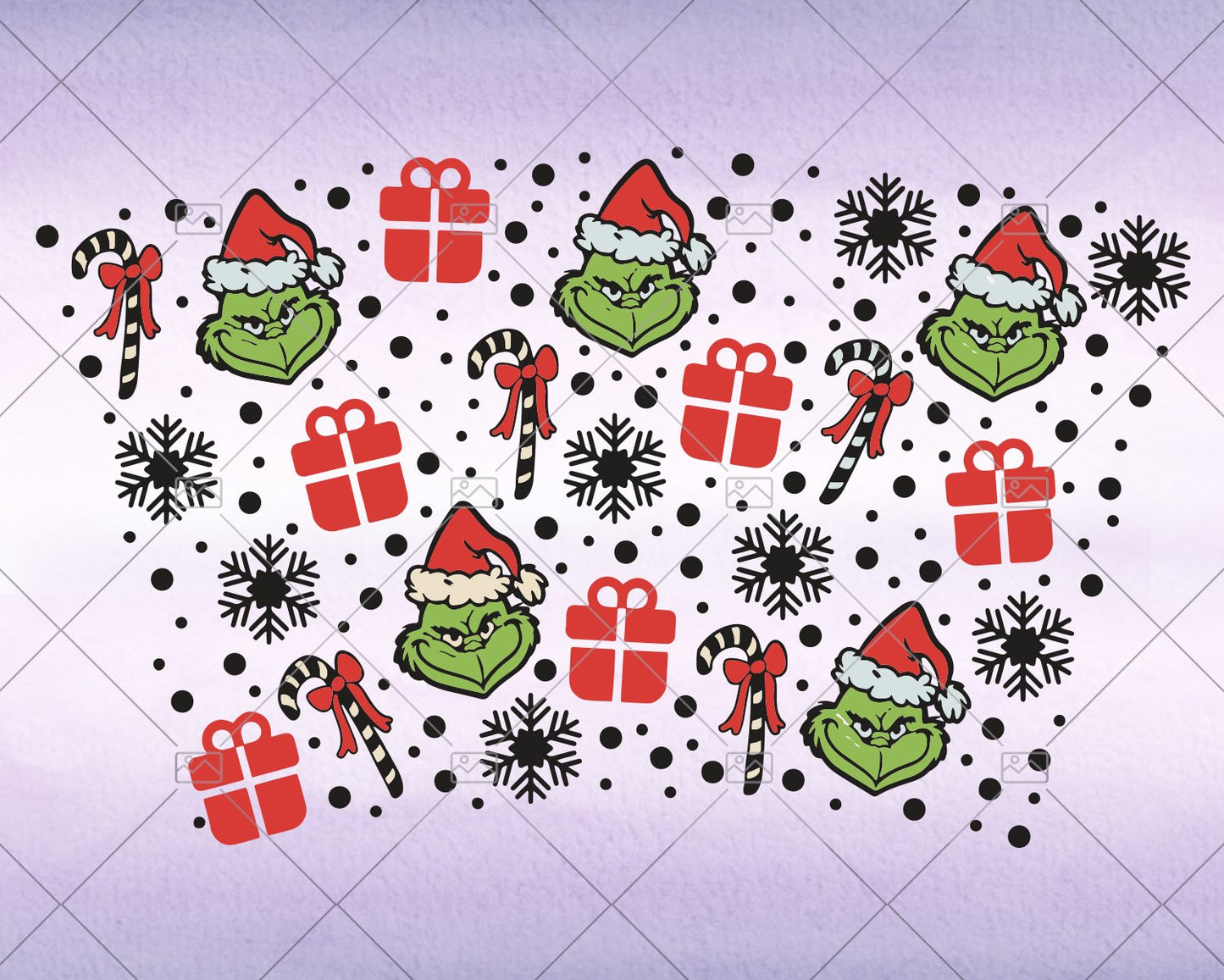 Christmas Grinch, Full wrap Svg for Starbucks Tumbler - Svg for DIY, DIY Starbuck Cup Instant Download