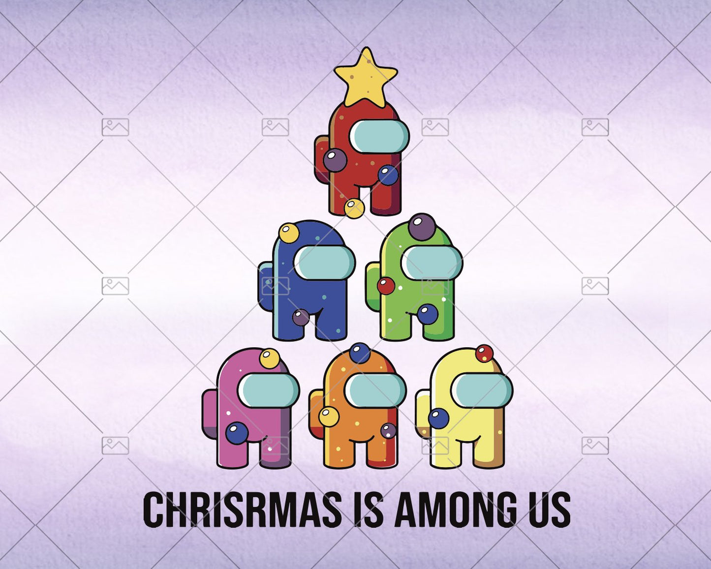 Christmas Is Among Us - Pine Tree - Svg, Instant Download - Doranstars