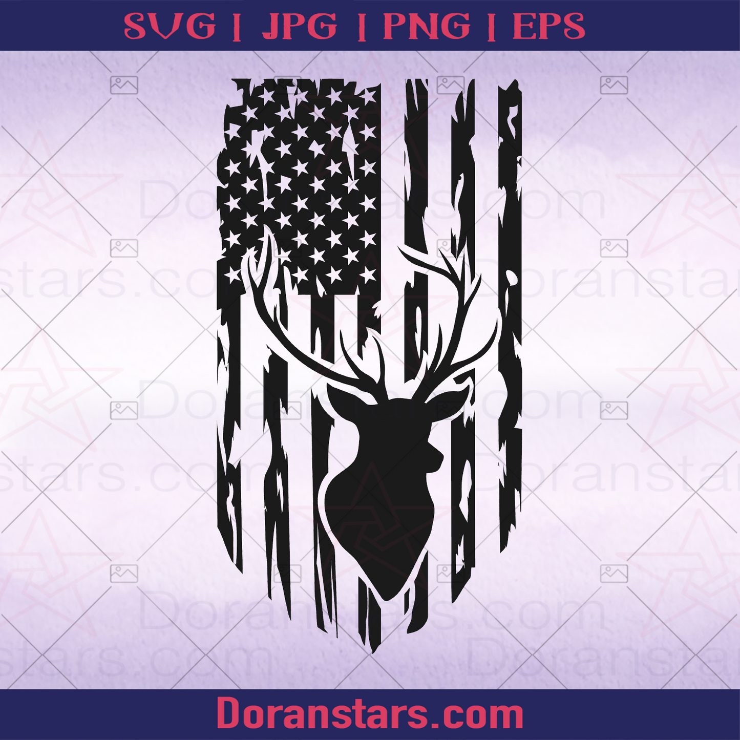 Deer Flag, Deer Skull, Good Will Hunting, Hungting Beast, Hunting Design, Hunting Design Ideas, Hunting Ground, Deer Hunting Season, America Hunting logo, Svg Files For Cricut, Dxf, Eps, Png, Cricut Vector, Digital Cut Files Download - doranstars.com