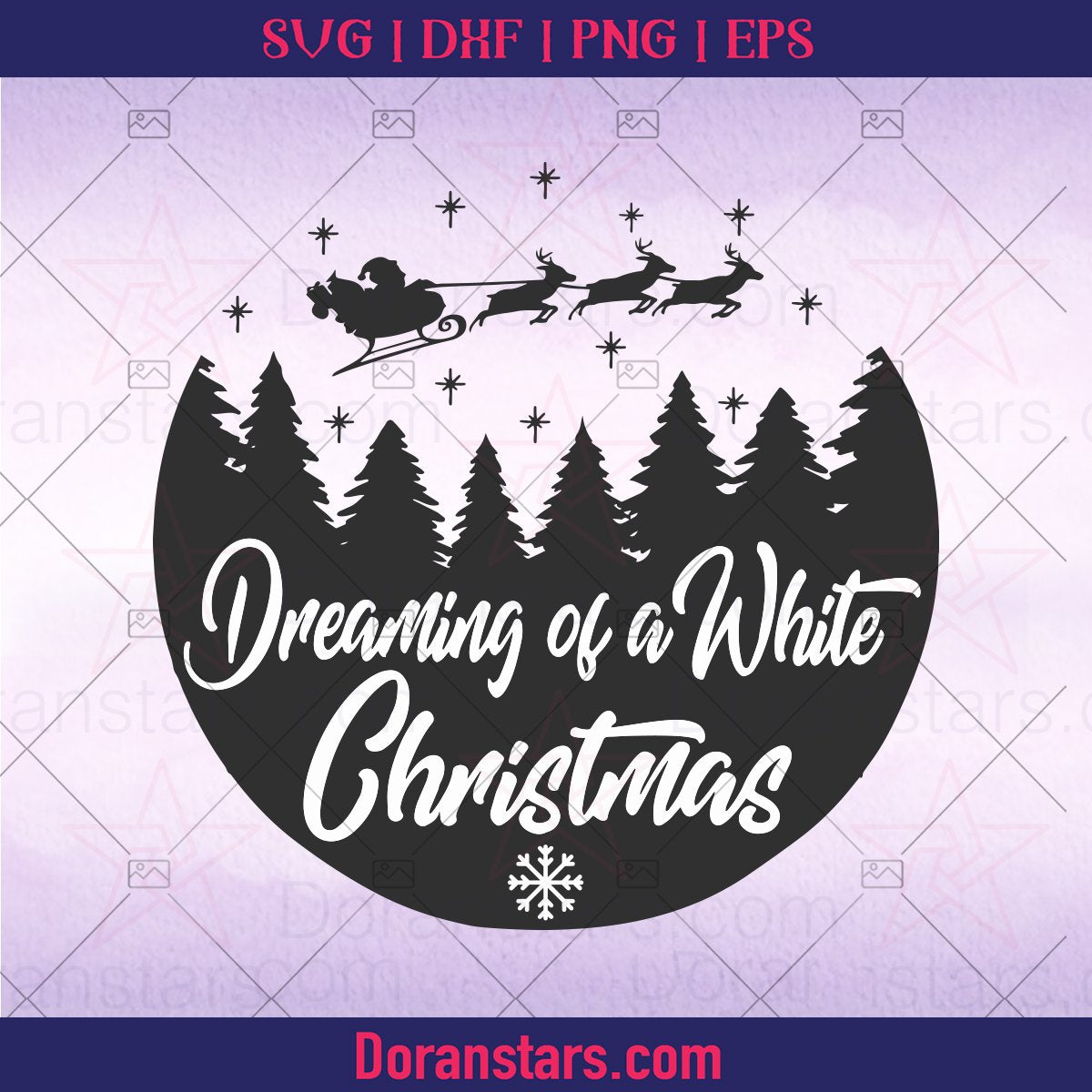 Dreaming of a White Christmas - Instant Download - Doranstars