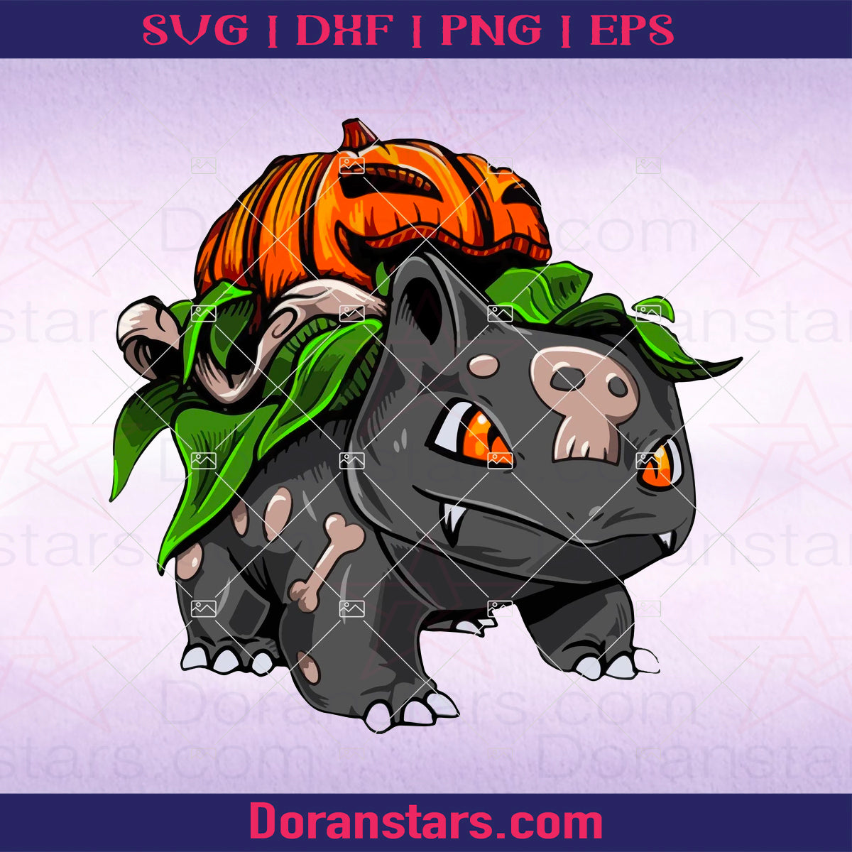 Fushigibana Fushigipumpkin Halloween Pokemon Digital Cut Files Svg, Digital Cut Files Download