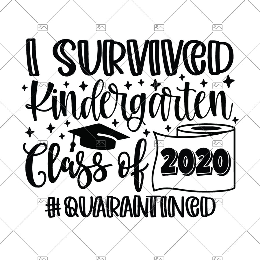 I Survived Kindergarten Class Of 2020 Svg Eps Png Pdf Cut File, Homeschool Svg, Graduate 2020 Svg, School Svg, Online School Svg