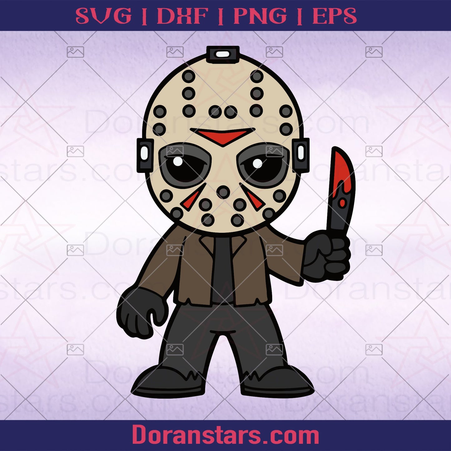 Jason Voorhees svg, Halloween Jason Voorhees, Jason Voorhees Chibi Svg, Halloween Svg