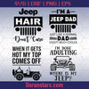 Jeep bundle - Jeep Hair Don't care - Jeep Bundle Svg - png - eps - dxf vector files for Silhouette Cameo, Cricut, clipart for DIY gifts - Doranstars.com