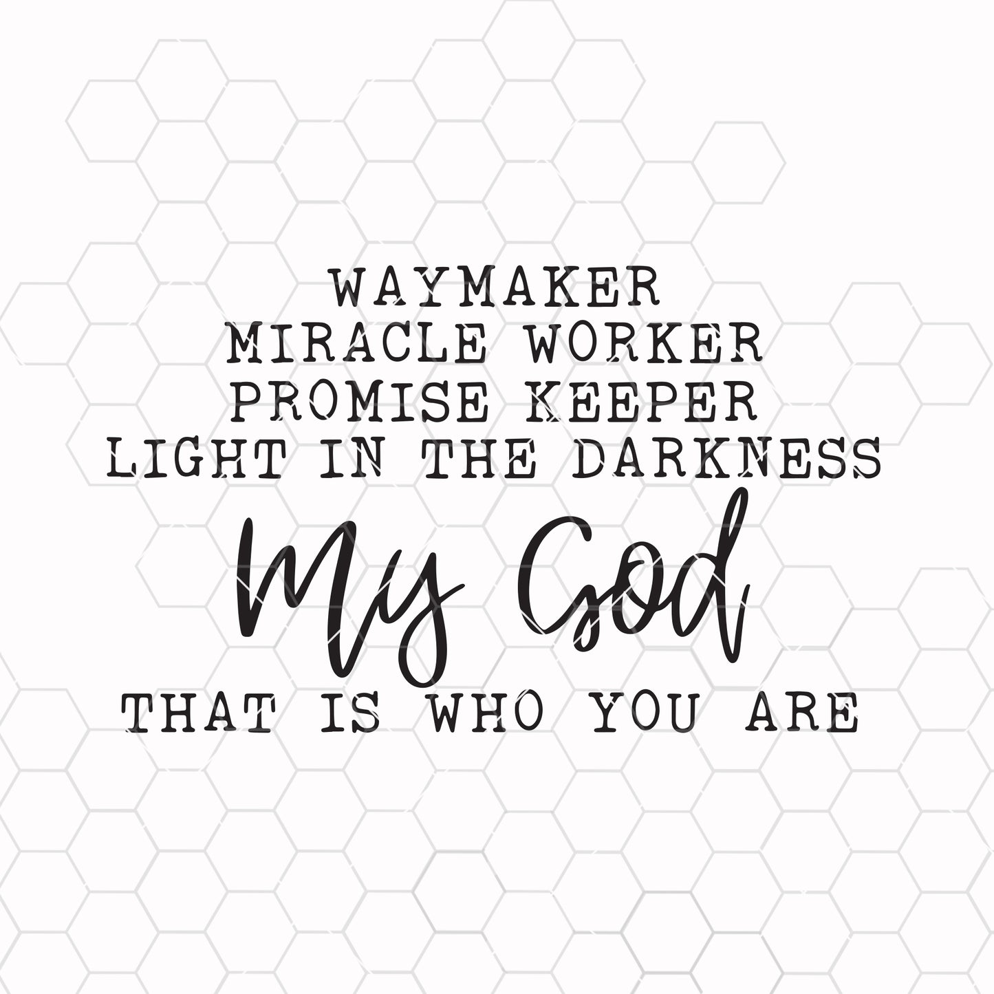 Christian svg, Waymaker svg, Easter svg, dxf, png instant download, Christian Quote svg