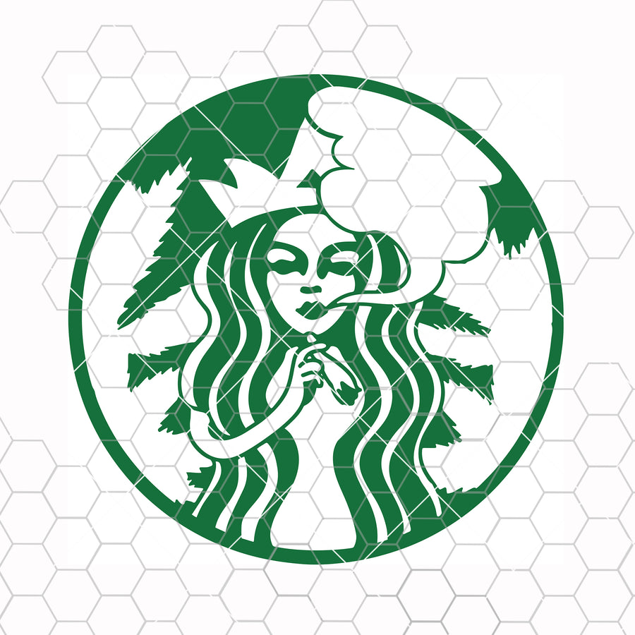 Starbucks stoner coffee - Stoner marijuana Digital Cut Files Svg, Dxf, Eps, Png, Cricut Vector, Digital Cut Files Download