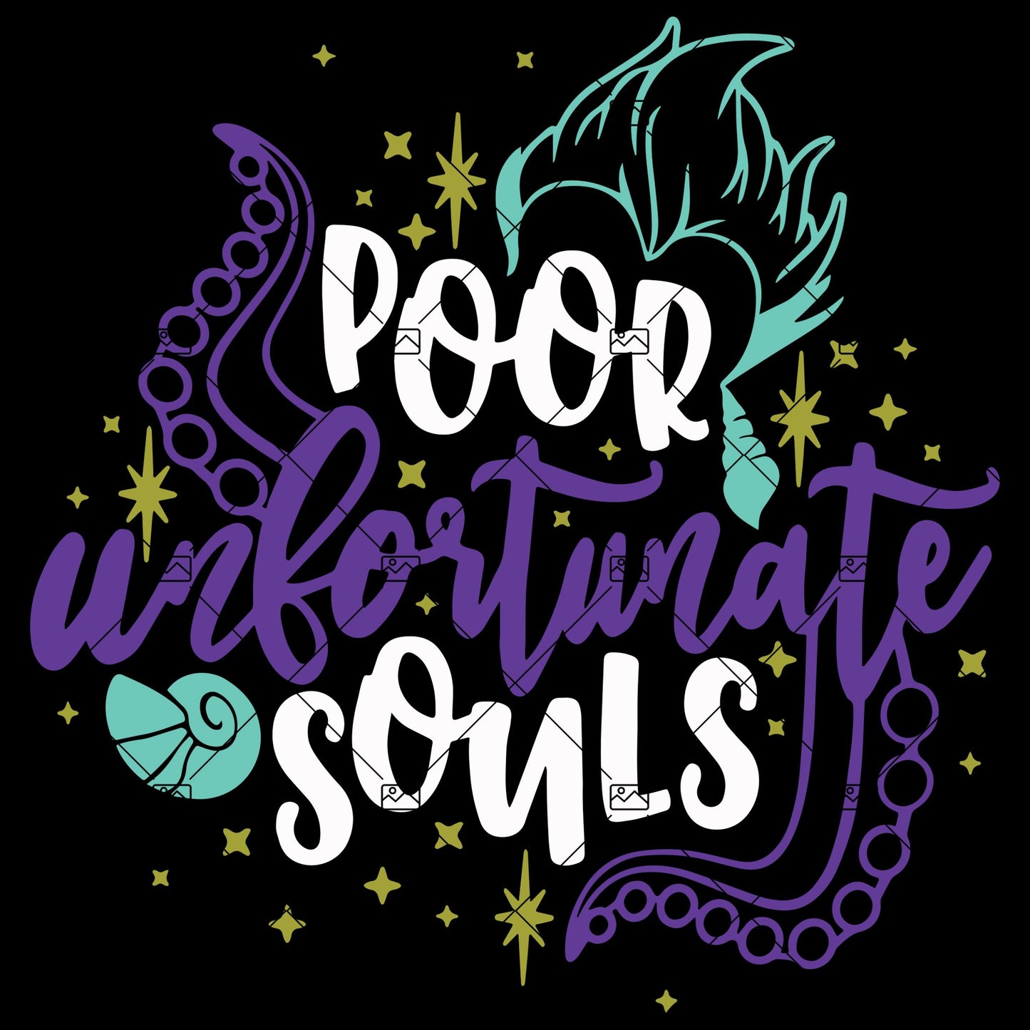 Poor Unfortunate Souls Svg Disney Villains Svg Ursula Svg