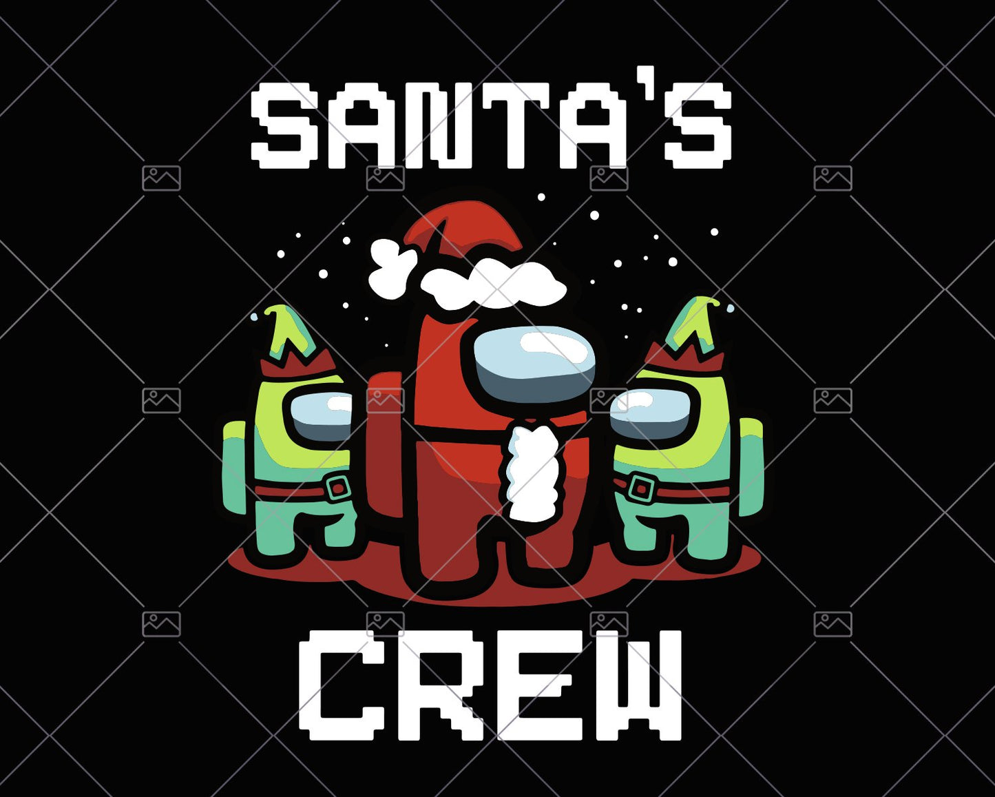 Santa's Crew - Among Us - Svg, Instant Download - Doranstars