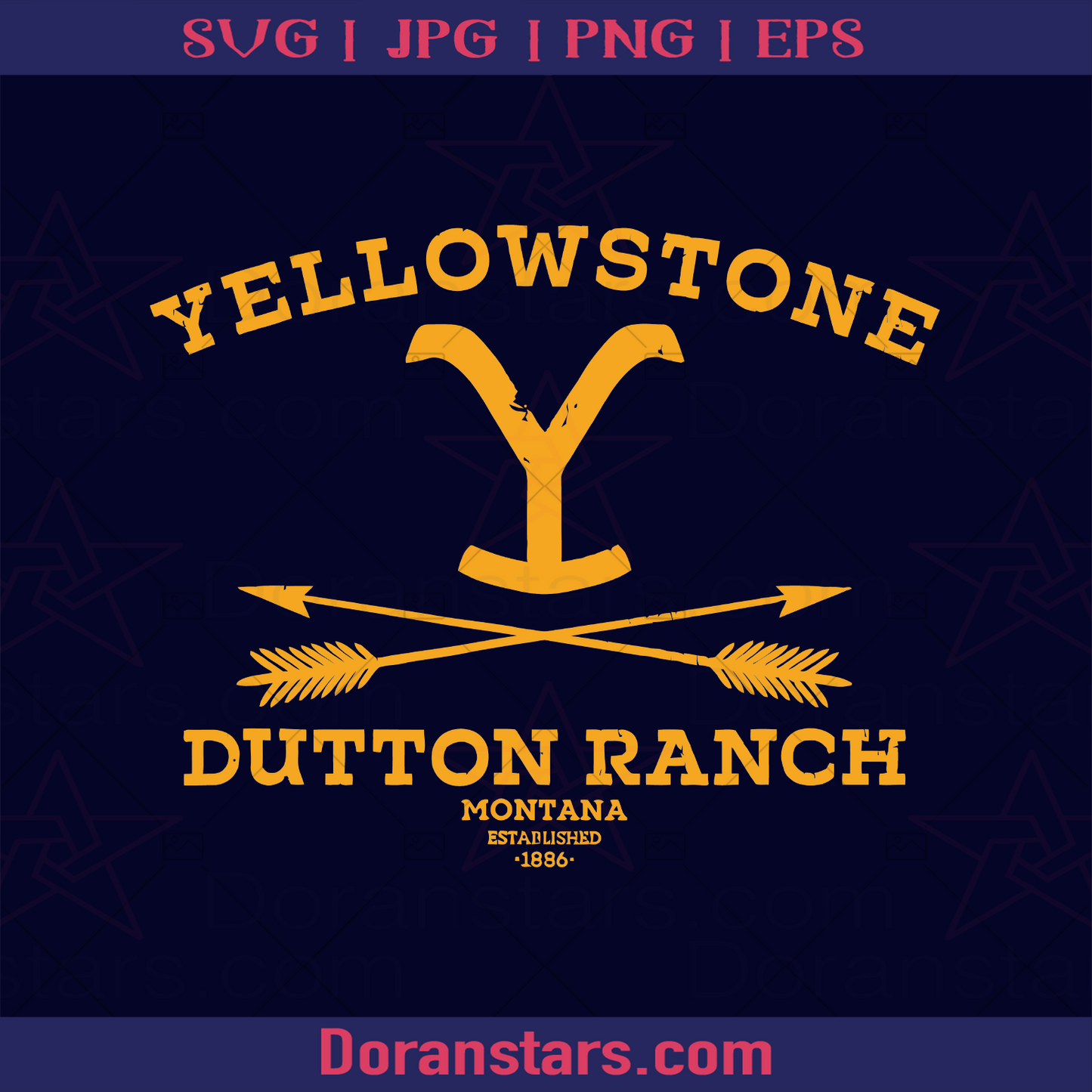 Yellowstone Dutton Ranch, Ranch, Farm, Famous Ranch logo, Svg Files For Cricut, Dxf, Eps, Png, Cricut Vector, Digital Cut Files Download - doranstars.com