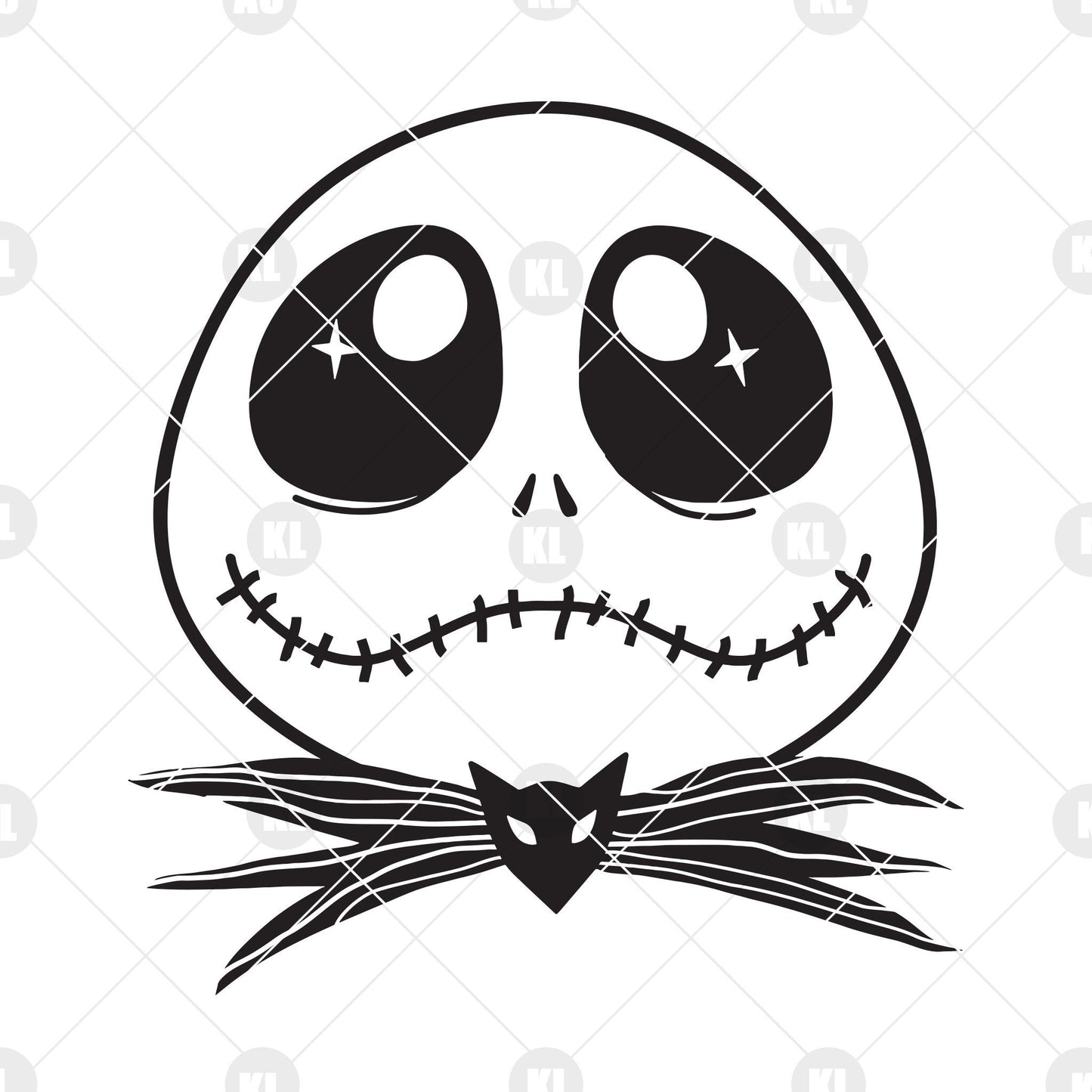 Cute Jack Skellington Disney Nightmare Before Christmas Digital Cut Files Svg, Dxf, Eps, Png, Cricut Vector, Digital Cut Files Download