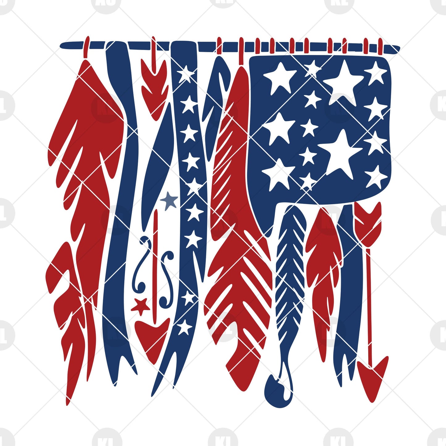 Flag SVG Design cut file for Cricut & Silhouette by DoranStars