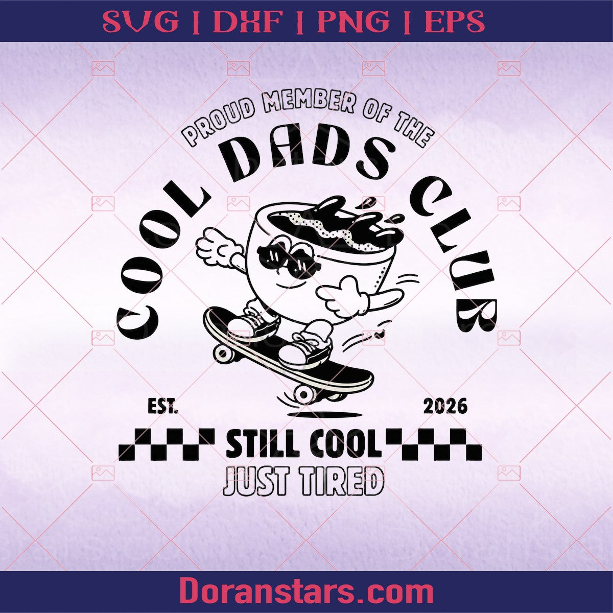Dads Club Shirt | Retro Skater Style Fatherhood Top