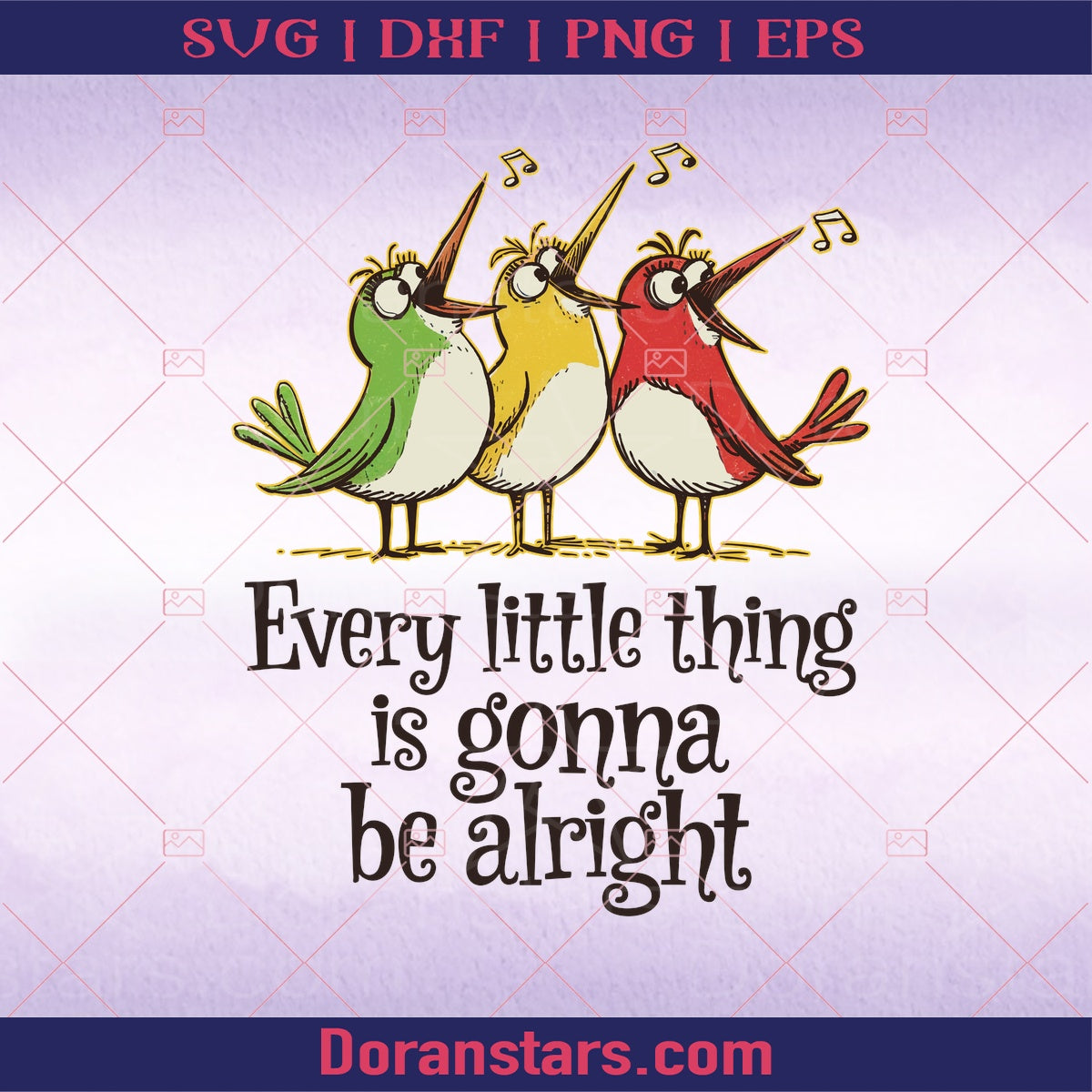 Every little thing is gonna be alright1 png digital download SVG Design cut file for Cricut & Silhouette by DoranStars