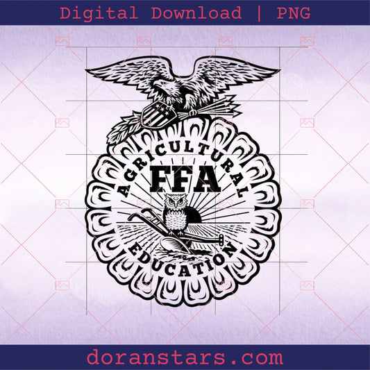 FFA Emblem SVG Bundle Agriculture Education Badge SVG PNG Cricut Silhouette Cutting Files