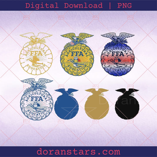 FFA SVG Bundle Future Farmers of America SVG PNG PDF Agriculture Education Cut Files for Cricut Silhouette