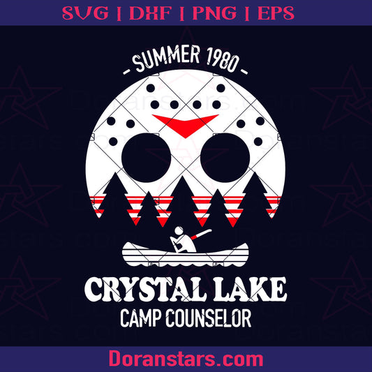 Friday 13 Jason Voorhees Crystal Lake svg halloween svg Halloween SVG cut file for Cricut & Silhouette by DoranStars