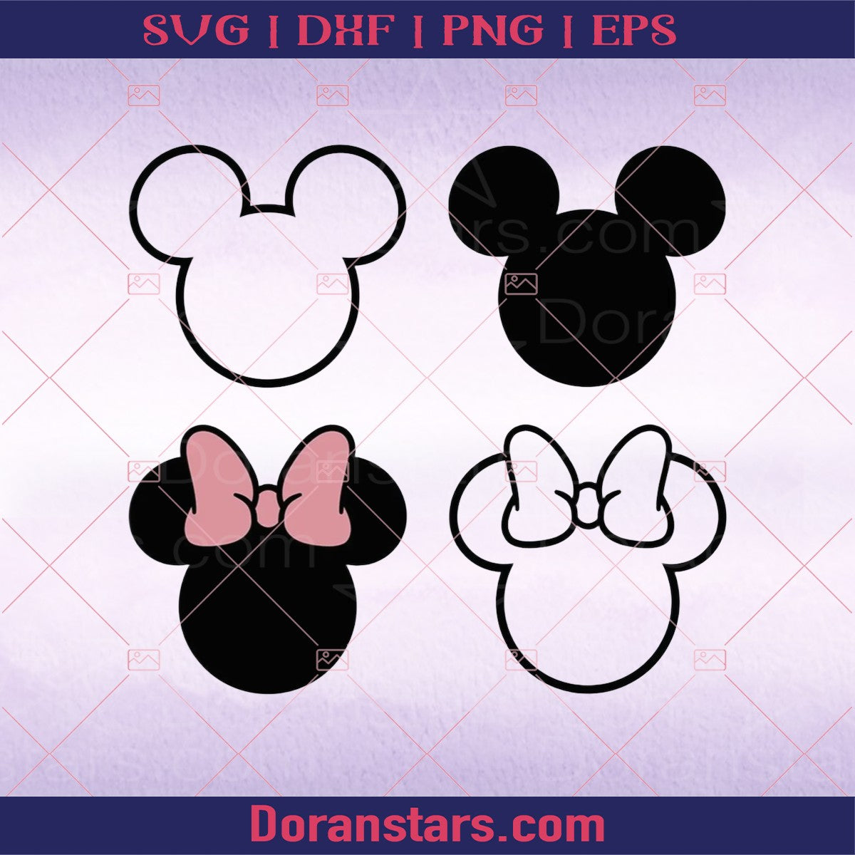 Mickey and Minnie Inspired SVG Bundle  Disneyland Shirt SVG