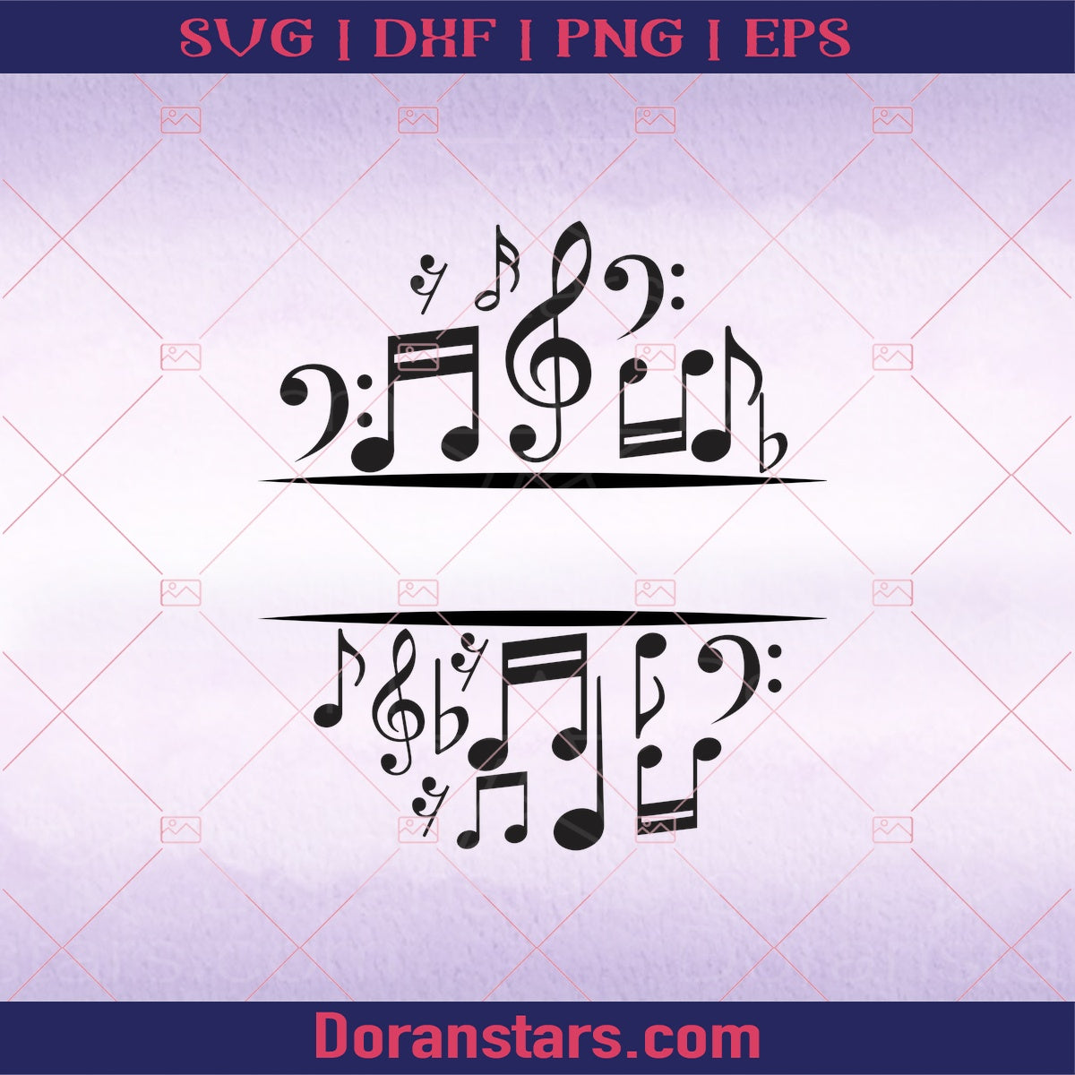 Music note Music SVG cut file for Cricut & Silhouette by DoranStars