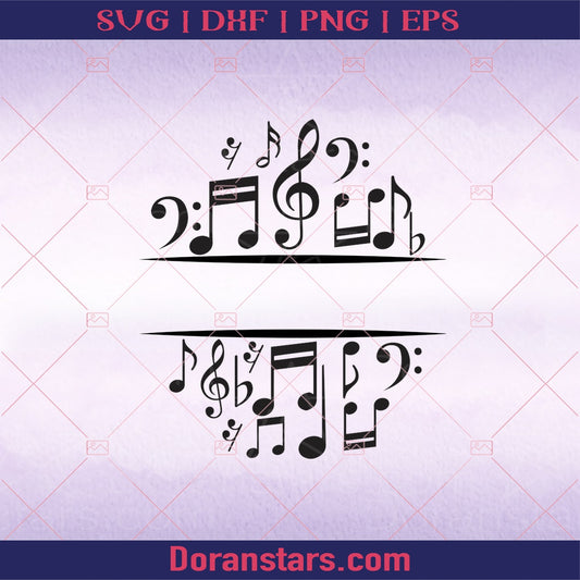Music note Music SVG cut file for Cricut & Silhouette by DoranStars