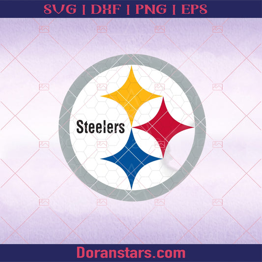 Pittsburgh Steelers SVG, Pittsburgh Steelers files, steelers logo, football, silhouette cameo, cricut, digital clipart, layers, png dxf ai