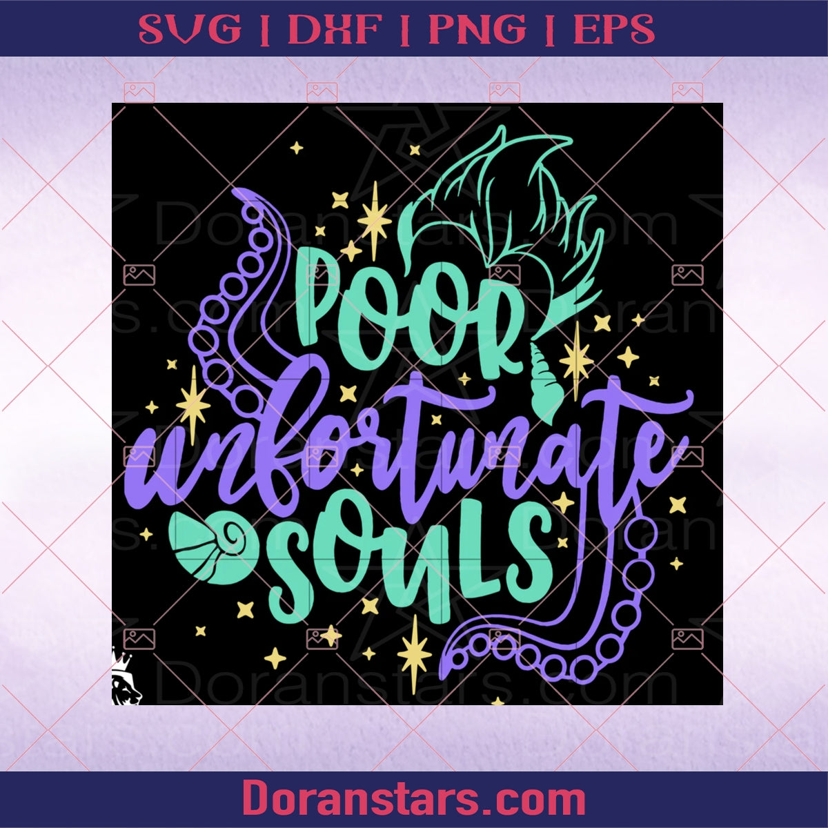 Poor Unfortunate Souls Svg Disney Villains Svg Ursula Digital Cut Files Svg, Dxf, Eps, Png, Cricut Vector, Digital Cut Files Download

