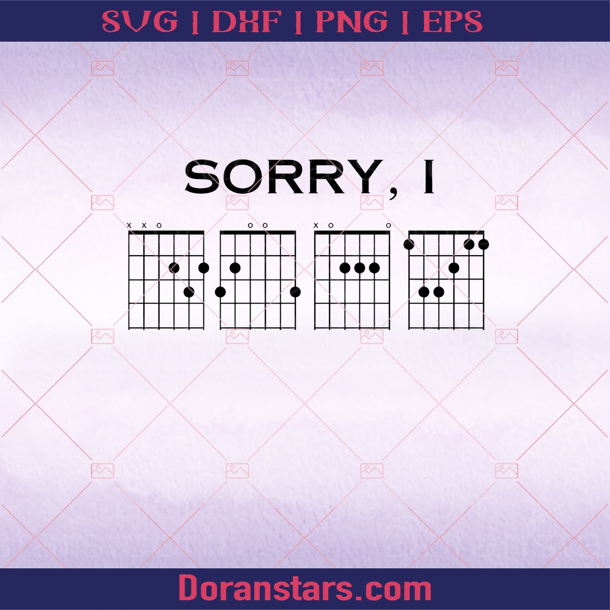 Sorry Ipng digital download SVG Design cut file for Cricut & Silhouette by DoranStars