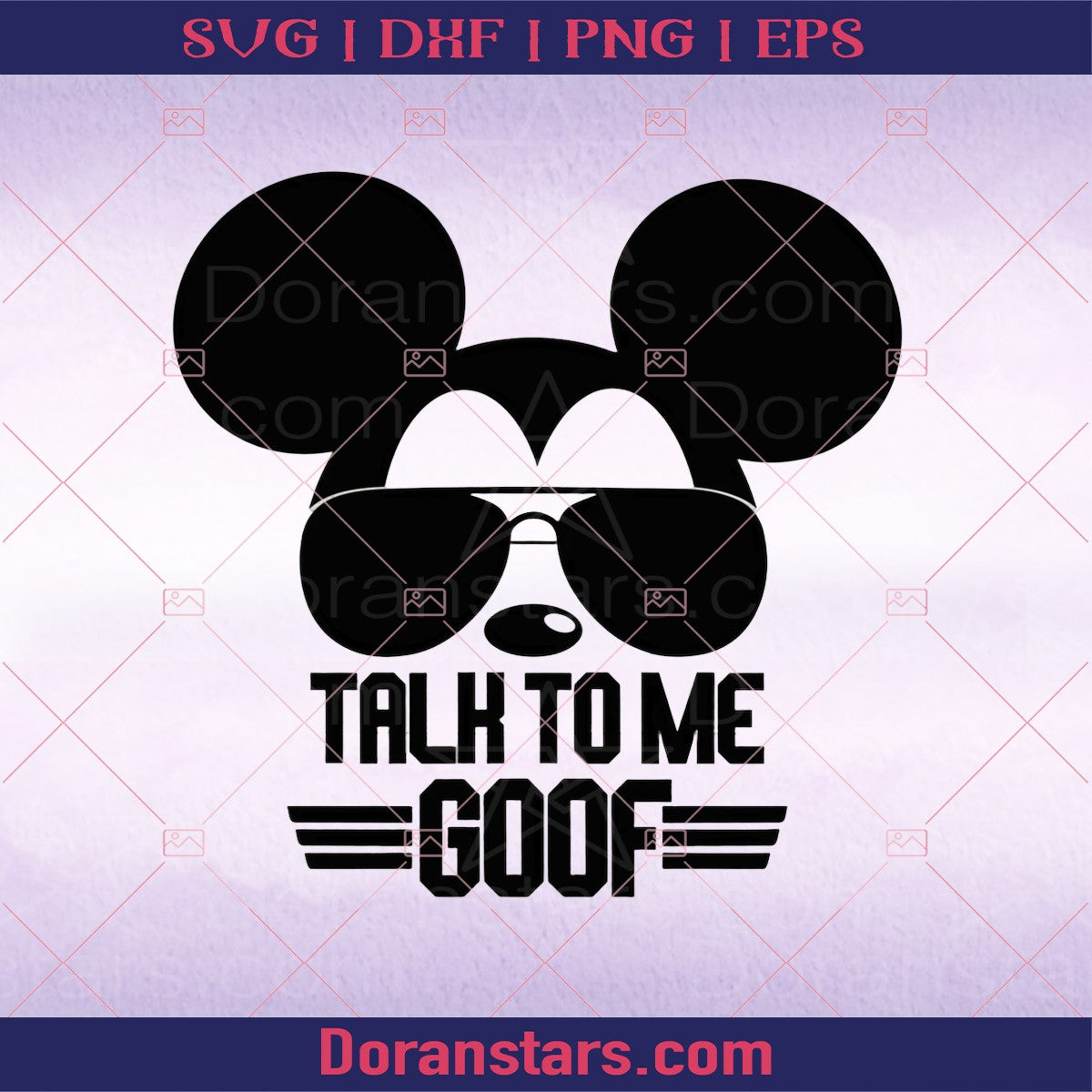 Talk to me goof Mickey sunglasses svg digital download