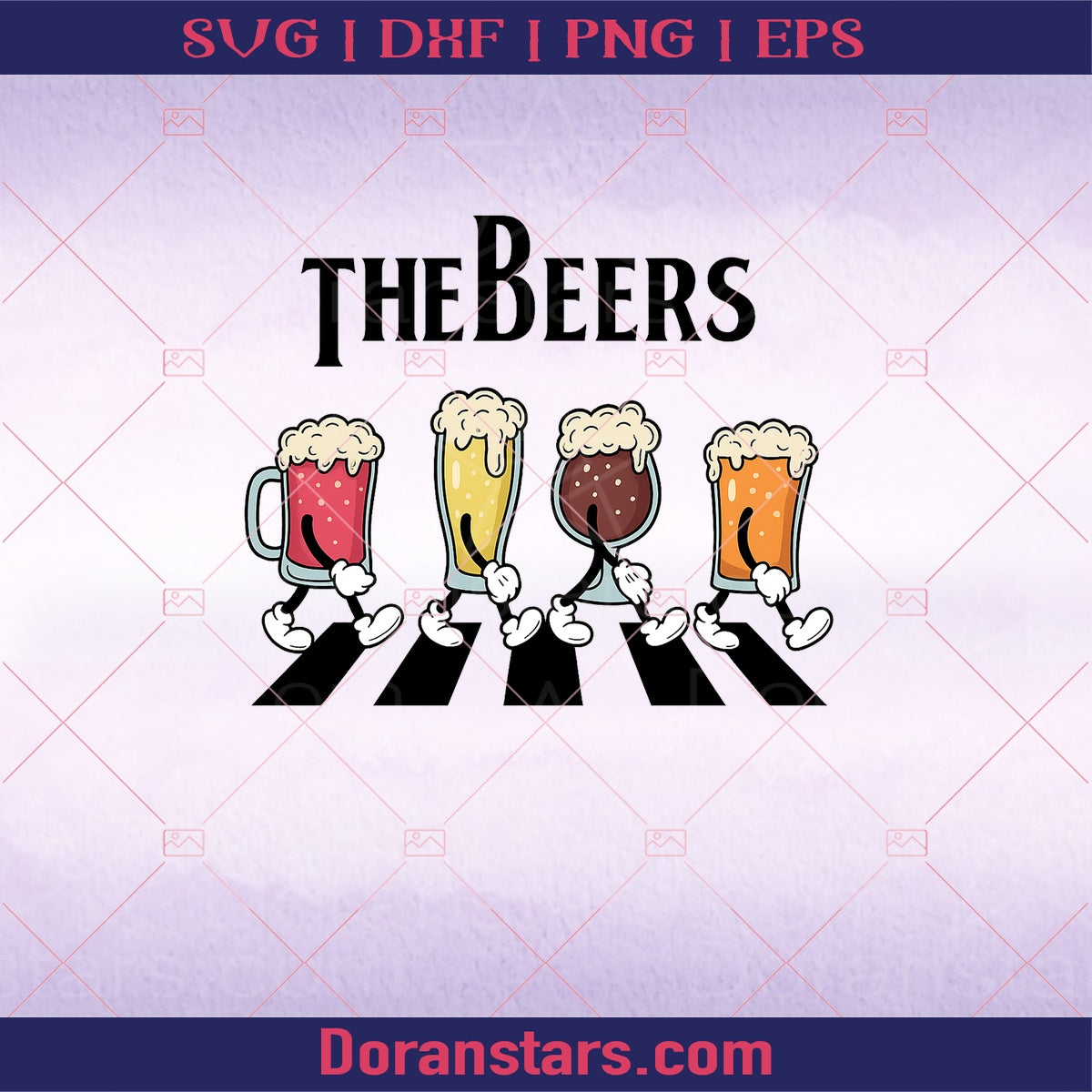 The Beers png digital download SVG Design cut file for Cricut & Silhouette by DoranStars