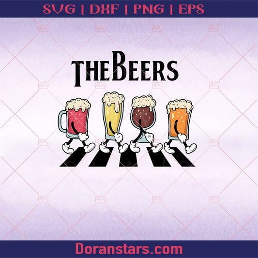 The Beers png digital download SVG Design cut file for Cricut & Silhouette by DoranStars