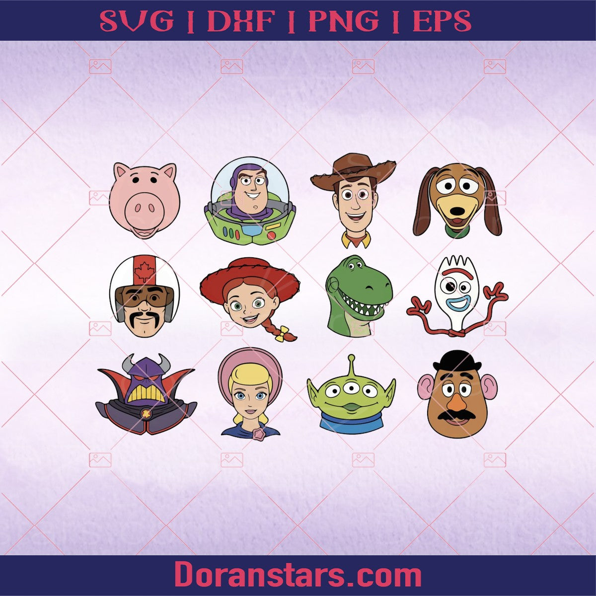 Toy Story Layered SVG PNG Bundle Woody Clipart Lightyear Digital Download
