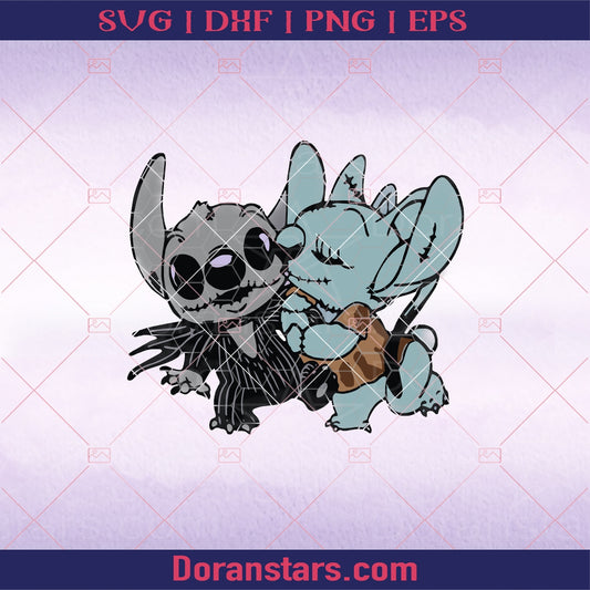 Jack Skellington And Stitch Svg The Nightmare Before Christmas Svg Cross Stitch Jack Skellington Svg Stitch Halloween Svg