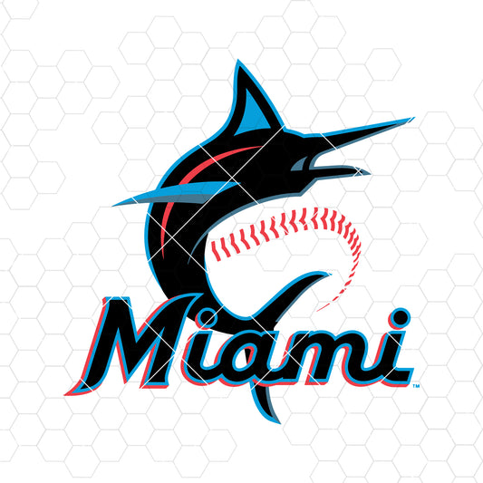 Miami Marlins Digital Cut Files Svg, Dxf, Eps, Png, Cricut Vector, Digital Cut Files Download