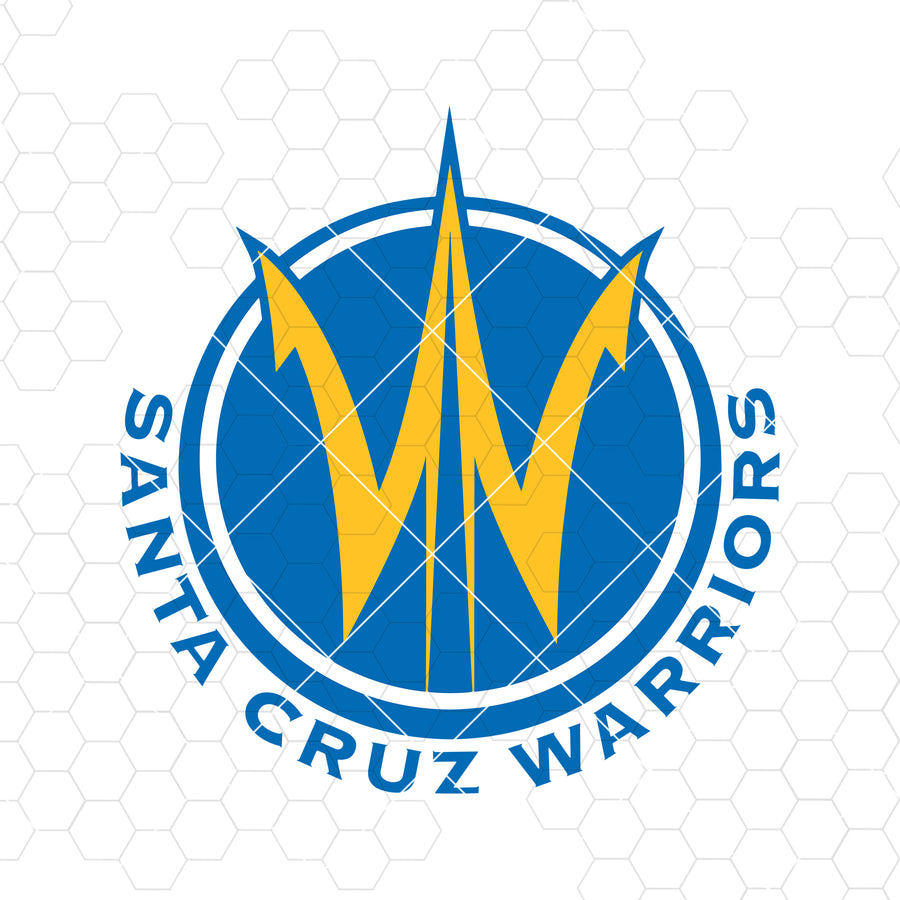 Santa Cruz Warriors Digital Cut Files Svg, Dxf, Eps, Png, Cricut Vector, Digital Cut Files Download