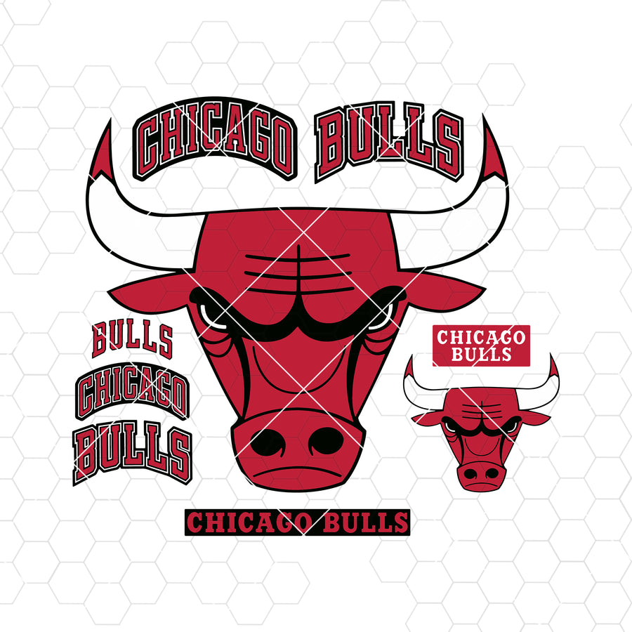 Chicago Bulls Digital Cut Files Svg, Dxf, Eps, Png, Cricut Vector, Digital Cut Files Download