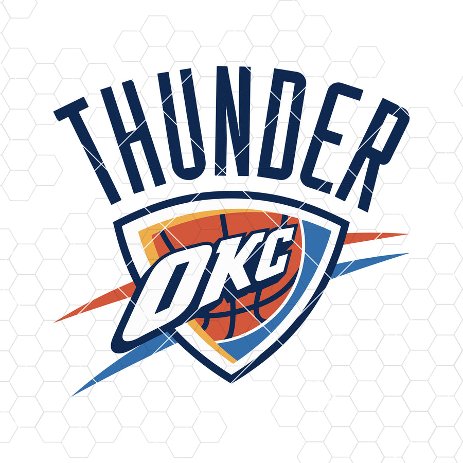 Oklahoma City Thunder Digital Cut Files Svg, Dxf, Eps, Png, Cricut Vector, Digital Cut Files Download