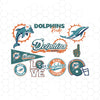 Miami Dolphins SVG, Miami Dolphins files, dolphins logo, football, silhouette cameo, cricut, cut files, digital clipart, layers, png dxf ai