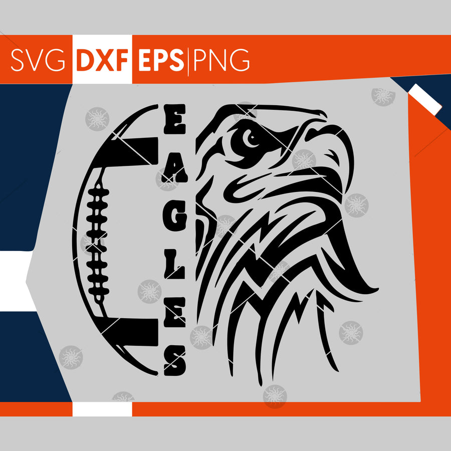 Eagles SVG, Football SVG, Eagles Football T-shirt Design, Football Mom Shirt, Cricut Cut Files, Silhouette Cut Files, SVG Cutting Files