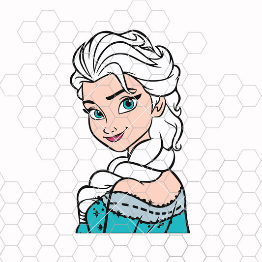 Frozen 2 Elsa Svg Dxf Cut File, Cartoon Svg Dxf Cut File, Elsa Svg Dxf Cut File, Silhouette Cricut Cut Files