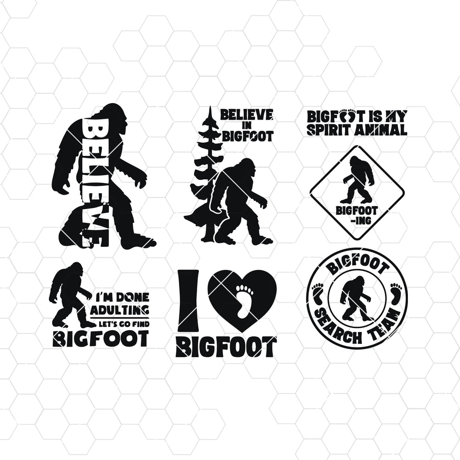 Bigfoot Digital Cut Files Svg, Dxf, Eps, Png, Cricut Vector, Digital Cut Files Download