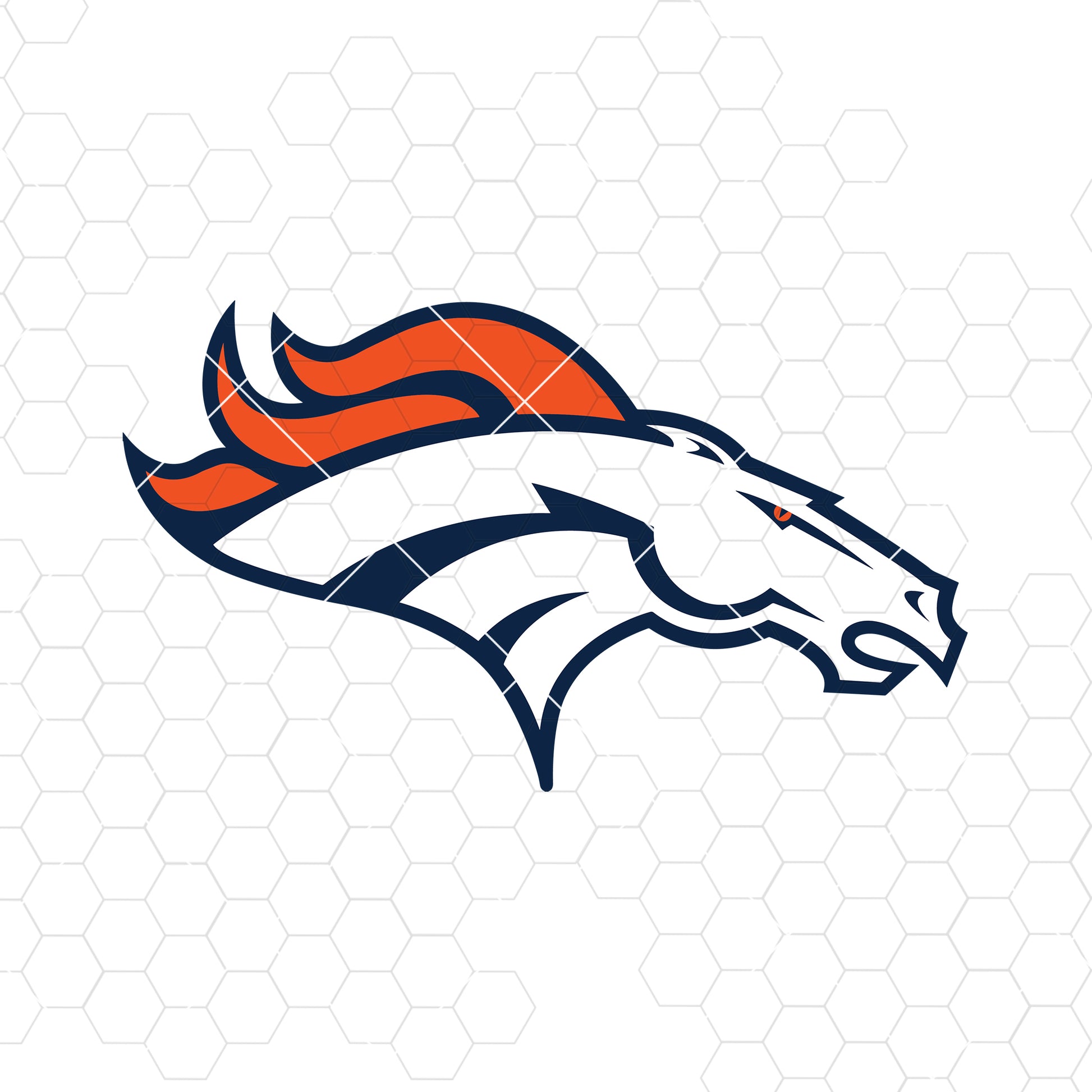 Denver Broncos Digital Cut Files Svg, Dxf, Eps, Png, Cricut Vector, Digital Cut Files Download