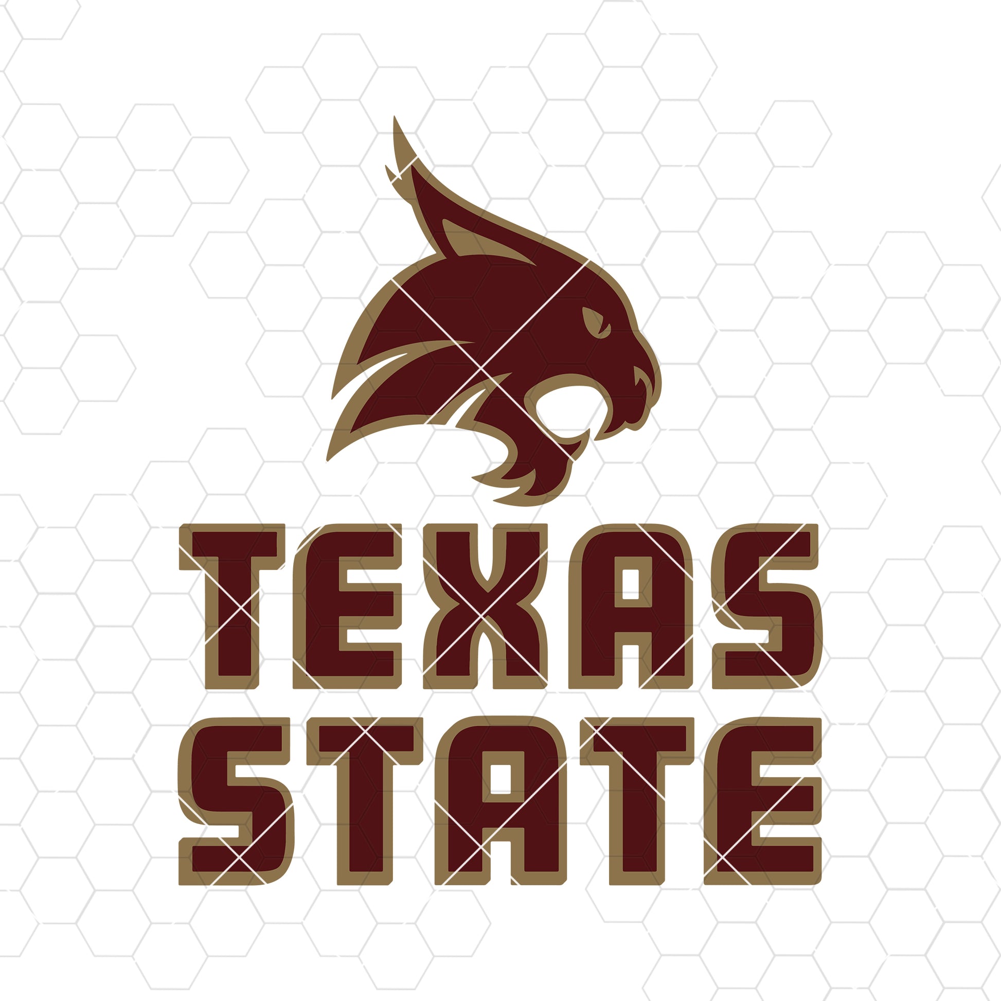 Texas State Bobcats Digital Cut Files Svg, Dxf, Eps, Png, Cricut Vector, Digital Cut Files Download