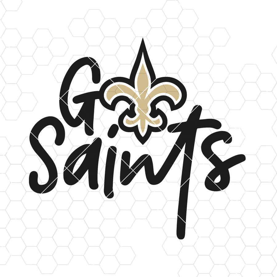 Go Saints svg, Saints fan svg, Saints shirt, Saints Sports svg, Saints team svg, Svg Dxf EPS Png JPG Printable Vector Clipart Cut Print File